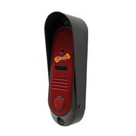 Вызывная панель AHD-видеодомофона J2000-DF-АЛИНА 1,3 Мп красная с козырьком