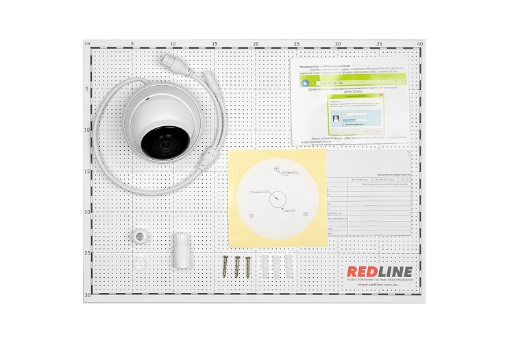 IP-видеокамера 8 Мп REDLINE RL-IP28P-S.eco с микрофоном и SD-слотом