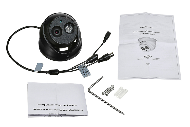 MHD-видеокамера купольная RVi-1ACE102A (2.8) black