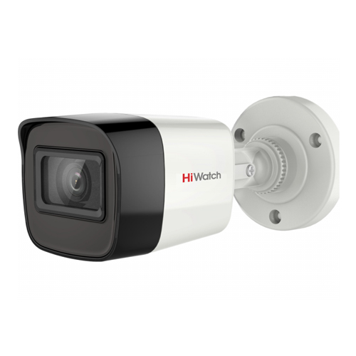 HD-TVI видеокамера 5 Мп цилиндрическая с микрофоном HiWatch DS-T500A (3,6 мм)
