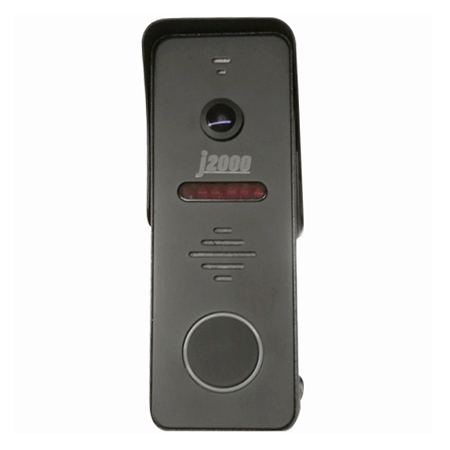 Вызывная панель AHD-видеодомофона J2000-DF-АНТЕЙ v2 2,0 Мп чёрная без козырька