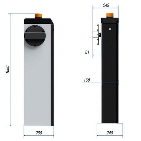 Комплект автоматического шлагбаума CARDDEX RBS ОПТИМУМ RFID-L