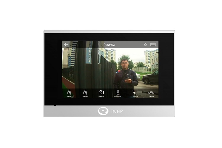 Монитор Wi-Fi IP-видеодомофона TRUE IP TI-4107A на базе ОС Android