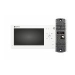 Комплект видеодомофона Optimus VM-7.0 белый + DS-700L серебро