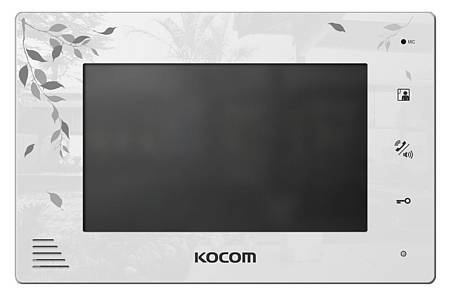 (СНЯТ С ПРОИЗВОДСТВА) Монитор видеодомофона KOCOM KCV-A374SD LE белый