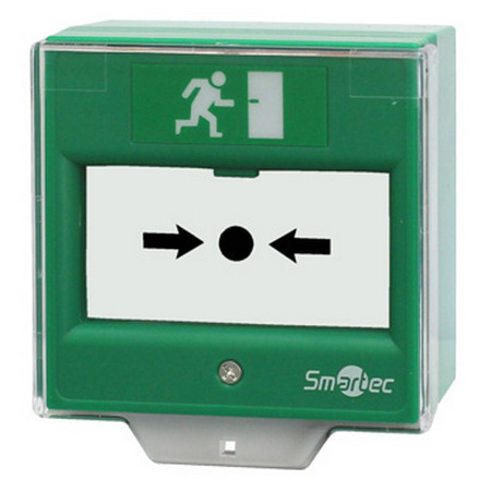 Устройство разблокировки двери SMARTEC ST-ER114D-GN со стеклянной вставкой