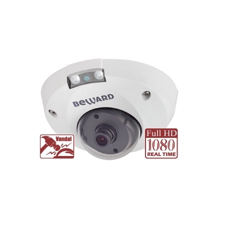 IP-видеокамера 2 Мп миниатюрная BEWARD NK55630D8 (2.8 мм)